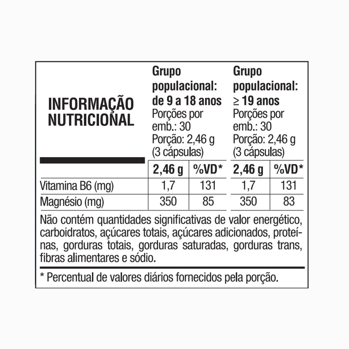 VITAFOR | Magnésio Plus (90 Cápsulas)