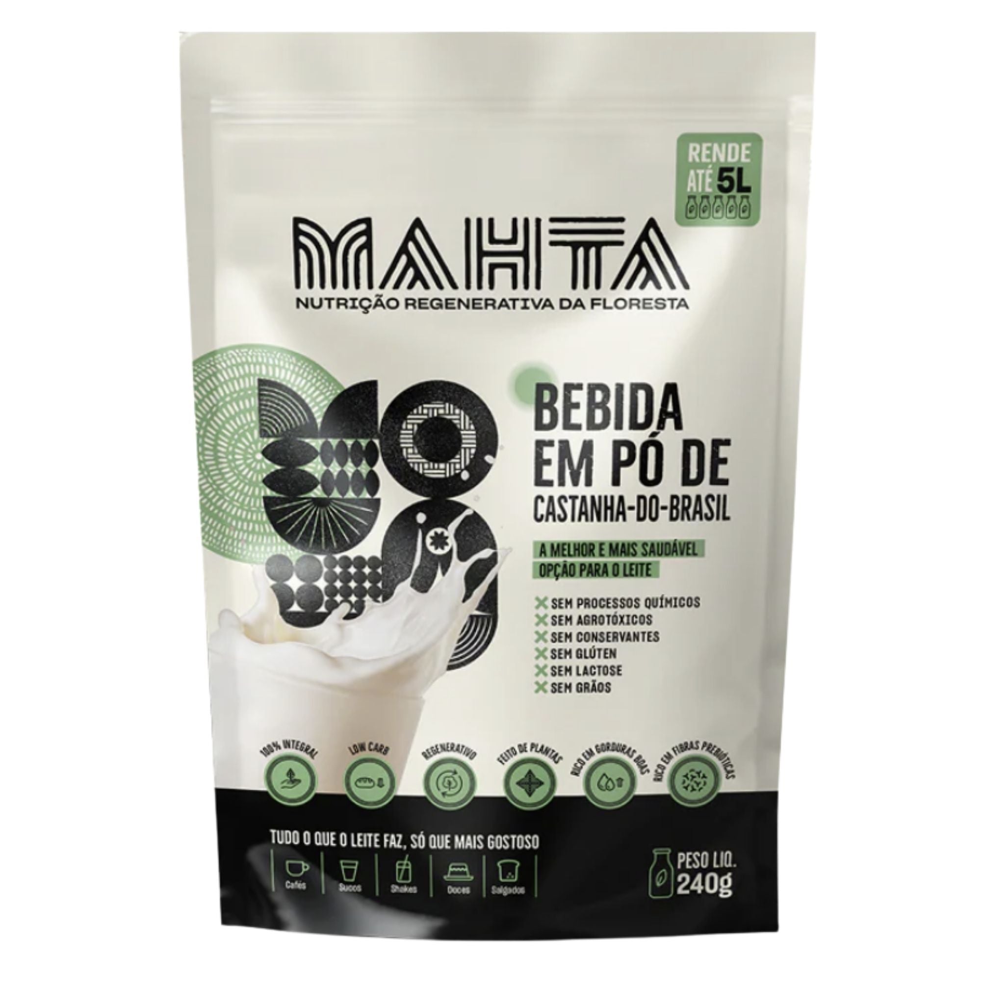 MAHTA | Leite em pó de Castanha do Brasil (240 Gramas)