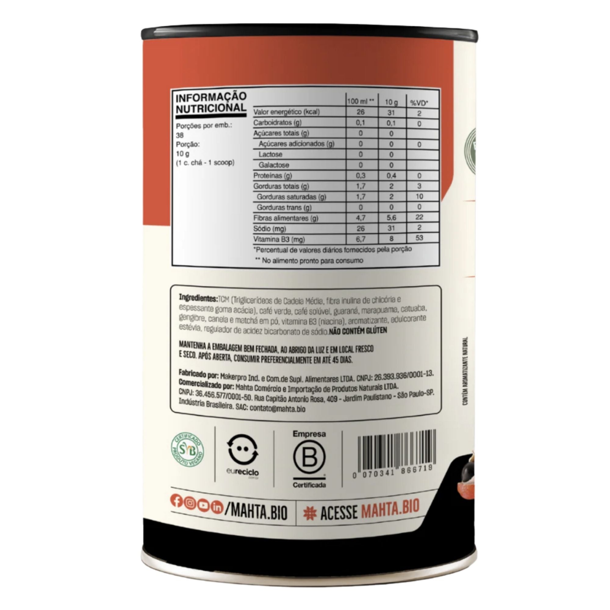 MAHTA | Mahta Coffee Sabor Original (220 Gramas)