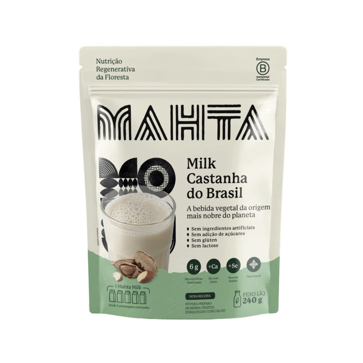 MAHTA | Milk Castanha do Brasil (240 Gramas)