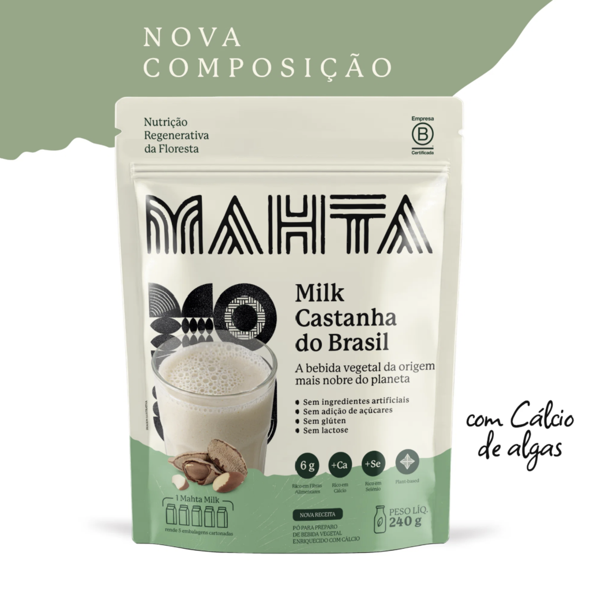 MAHTA | Milk Castanha do Brasil (240 Gramas)