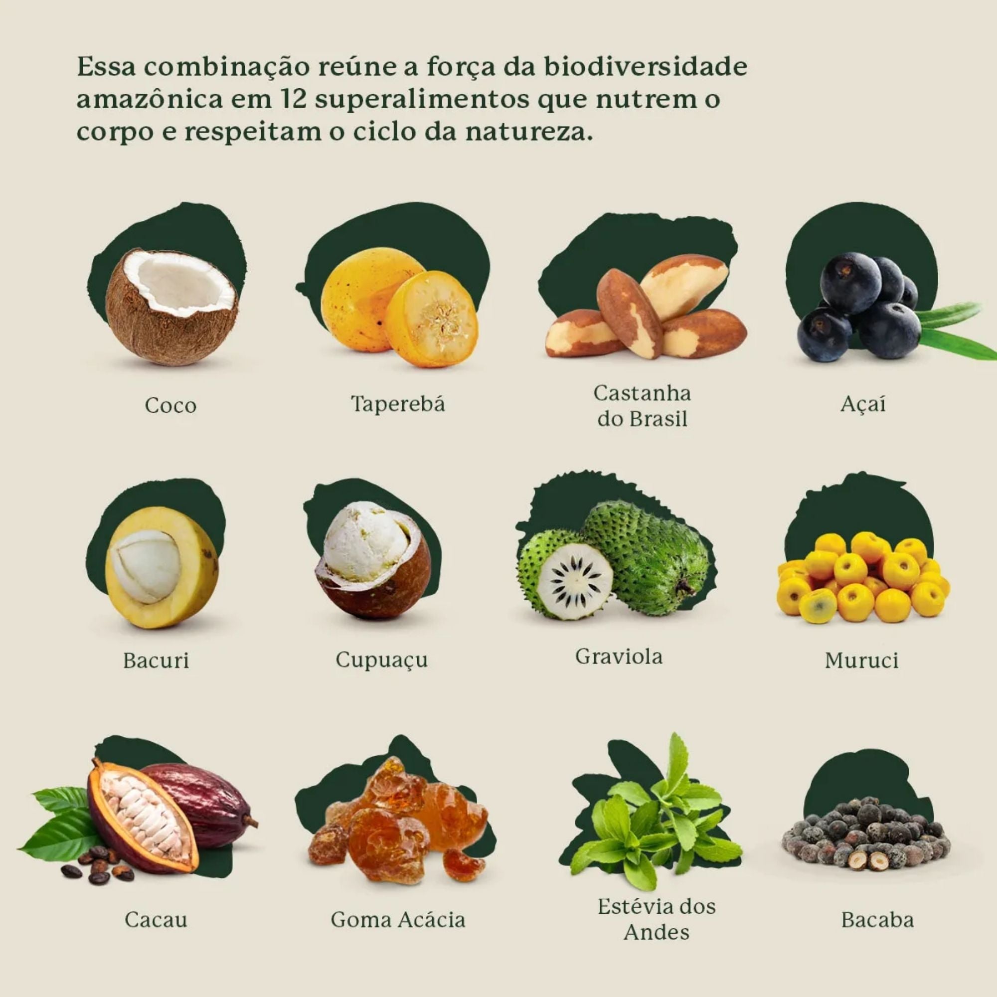 MAHTA | Shake de Superfoods da Amazônia em Pó Sabor Açaí e Camu-Camu (360 Gramas)
