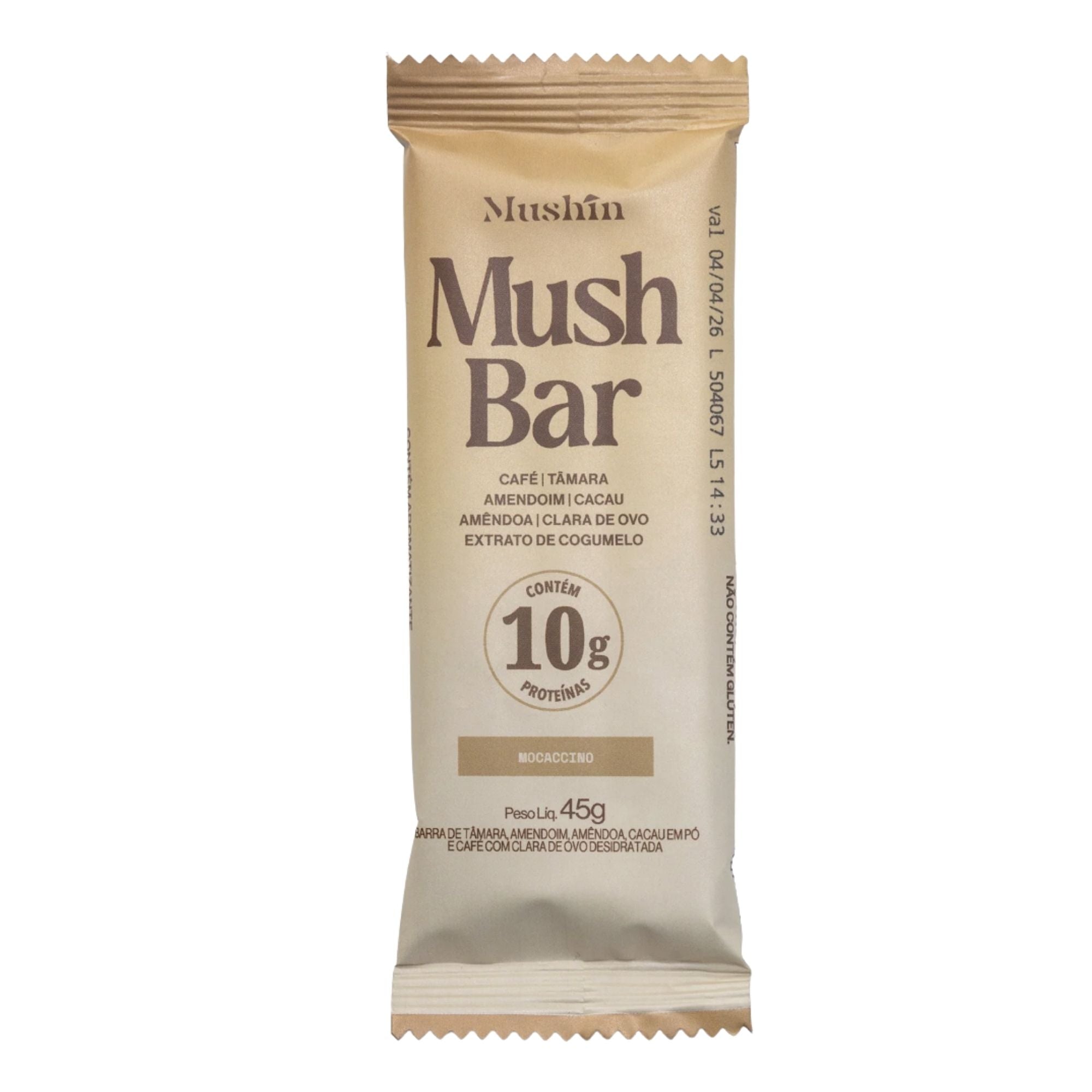 MUSHIN | MushBar Sabor Mocaccino (45 Gramas)
