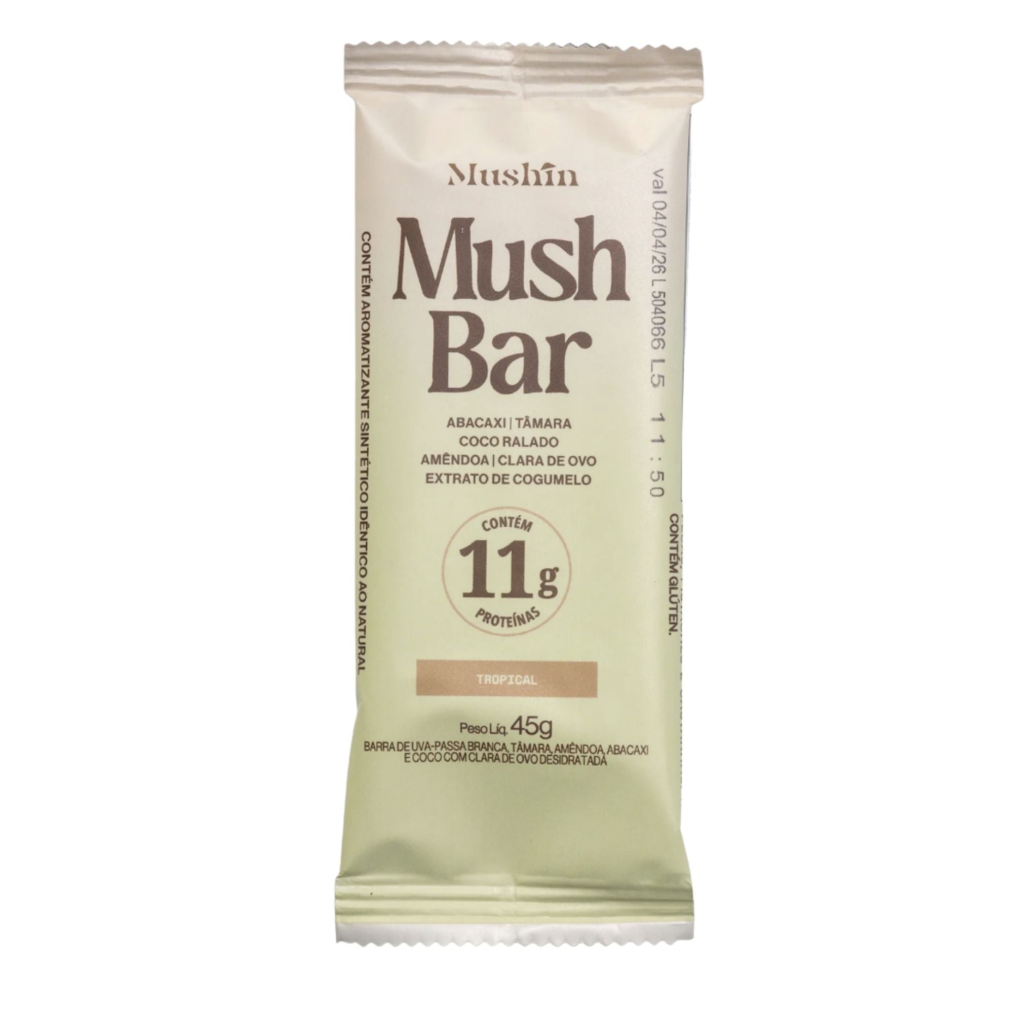 MUSHIN | MushBar Sabor Tropical (45 Gramas)