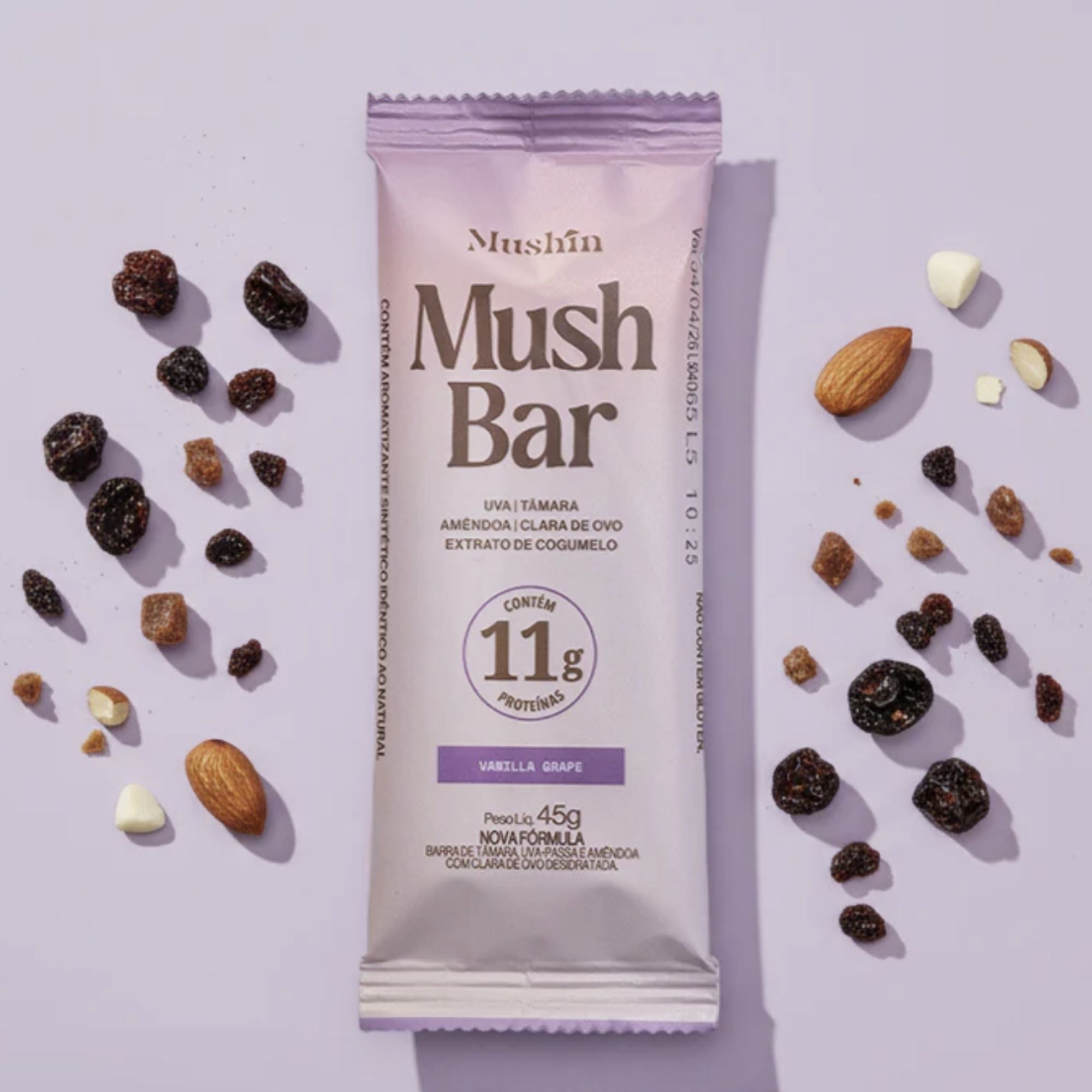 MUSHIN | MushBar Sabor Vanilla Grape (45 Gramas)