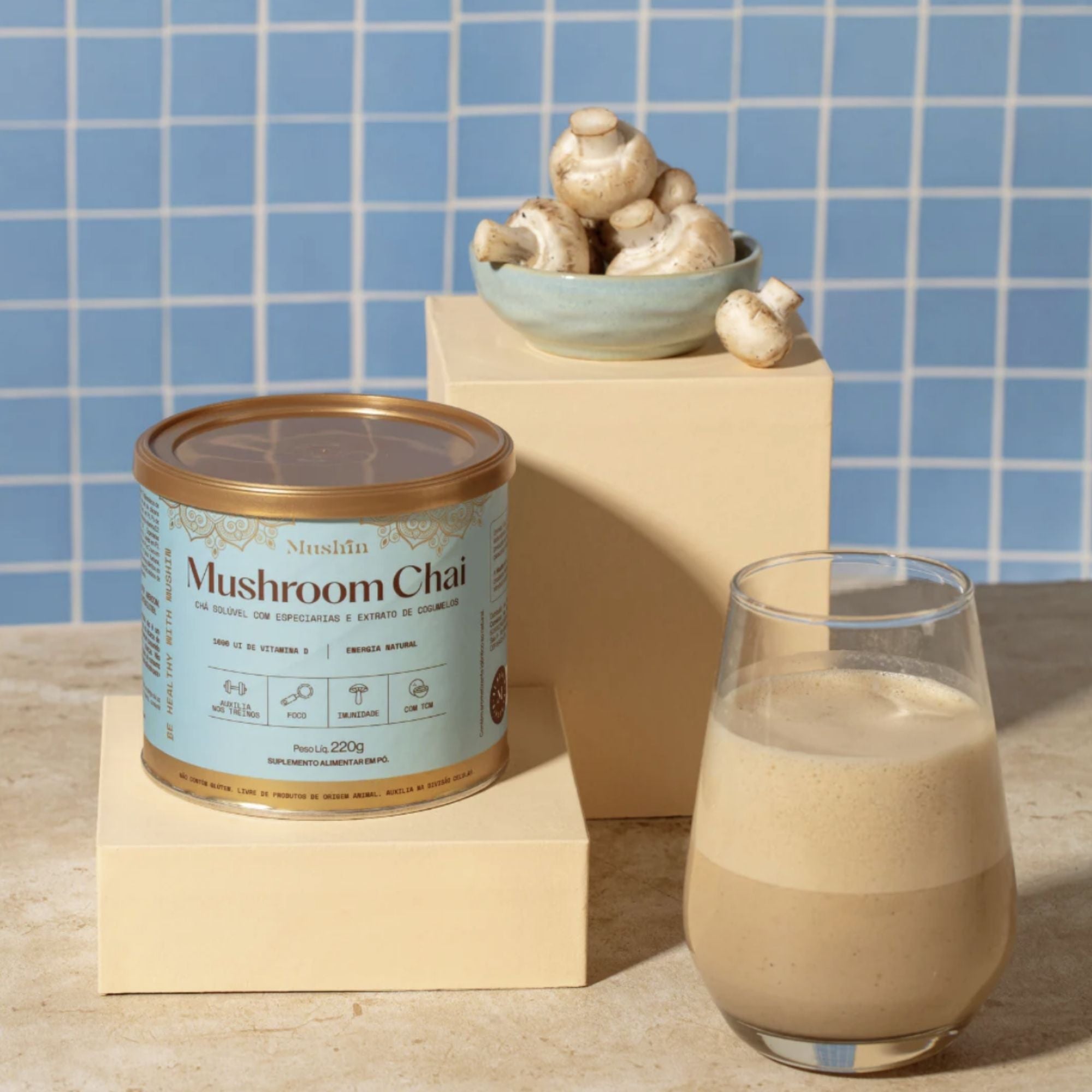 MUSHIN | Mushroom Chai 22 Doses (220 Gramas)