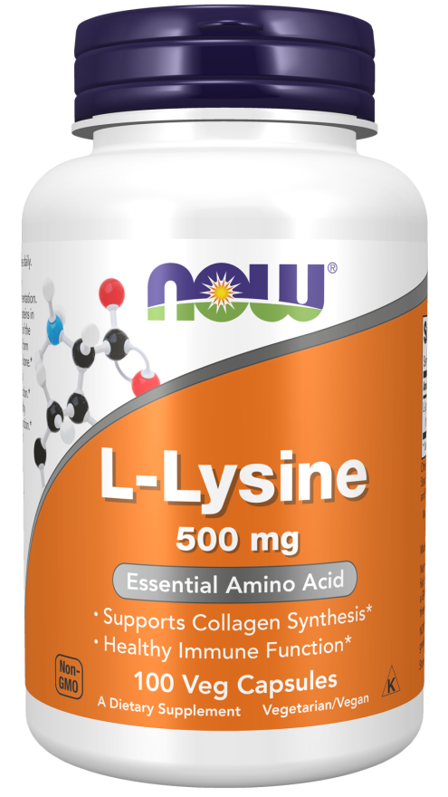 NOW FOODS | L-Lisina 500 mg (100 Cápsulas)