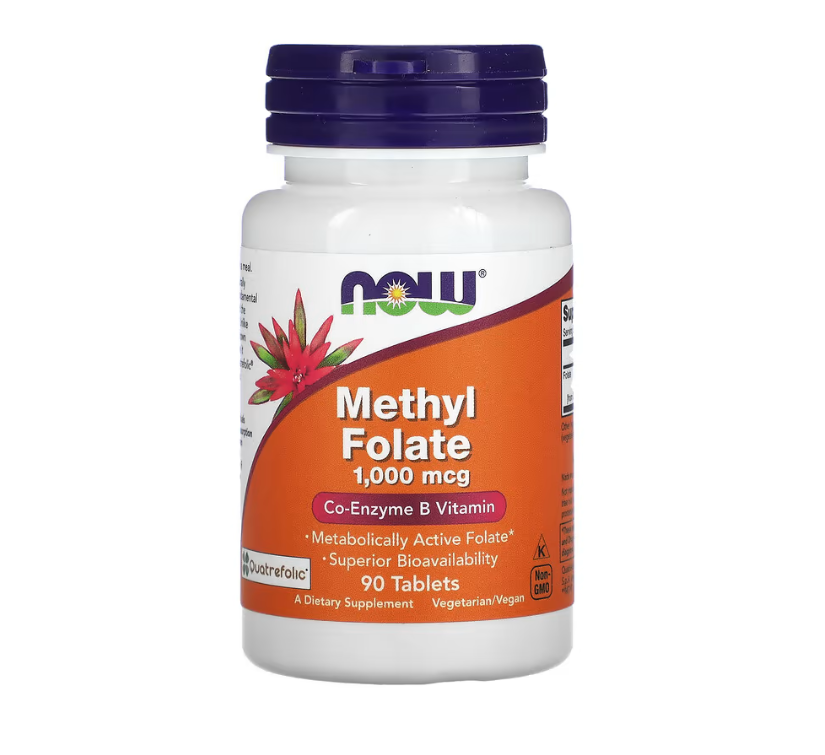 NOW FOODS | Metilfolato 1000 Mcg (90 Cápsulas)