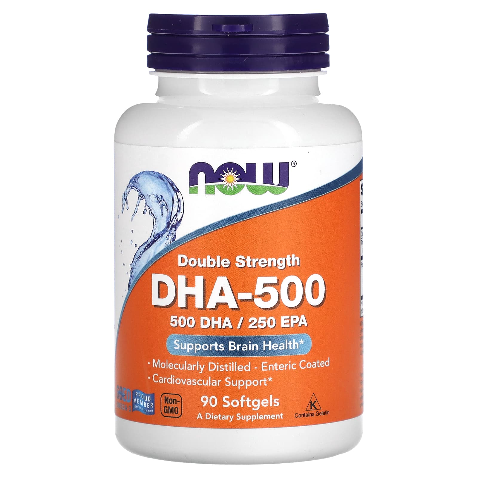 NOW FOODS | Ômega 3 DHA 500 (90 Cápsulas)