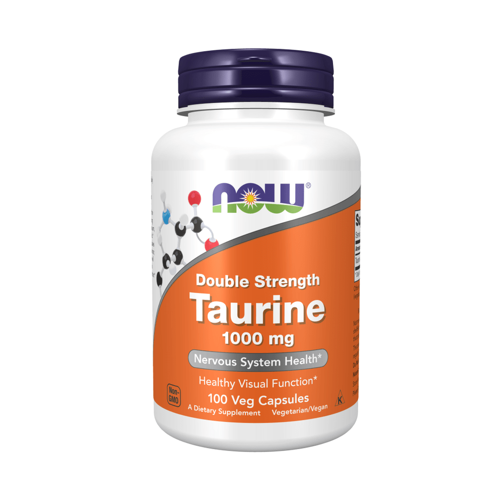 NOW FOODS | Taurina Extra Forte 1000 mg (100 Cápsulas)