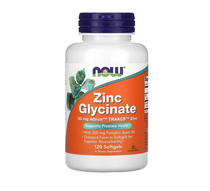 NOW FOODS | Zinco Quelado Softgel (120 Cápsulas)