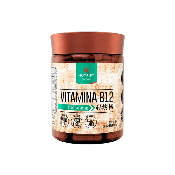 NUTRIFY | B12 Cápsulas - Metilcobalamina (60 Cápsulas)