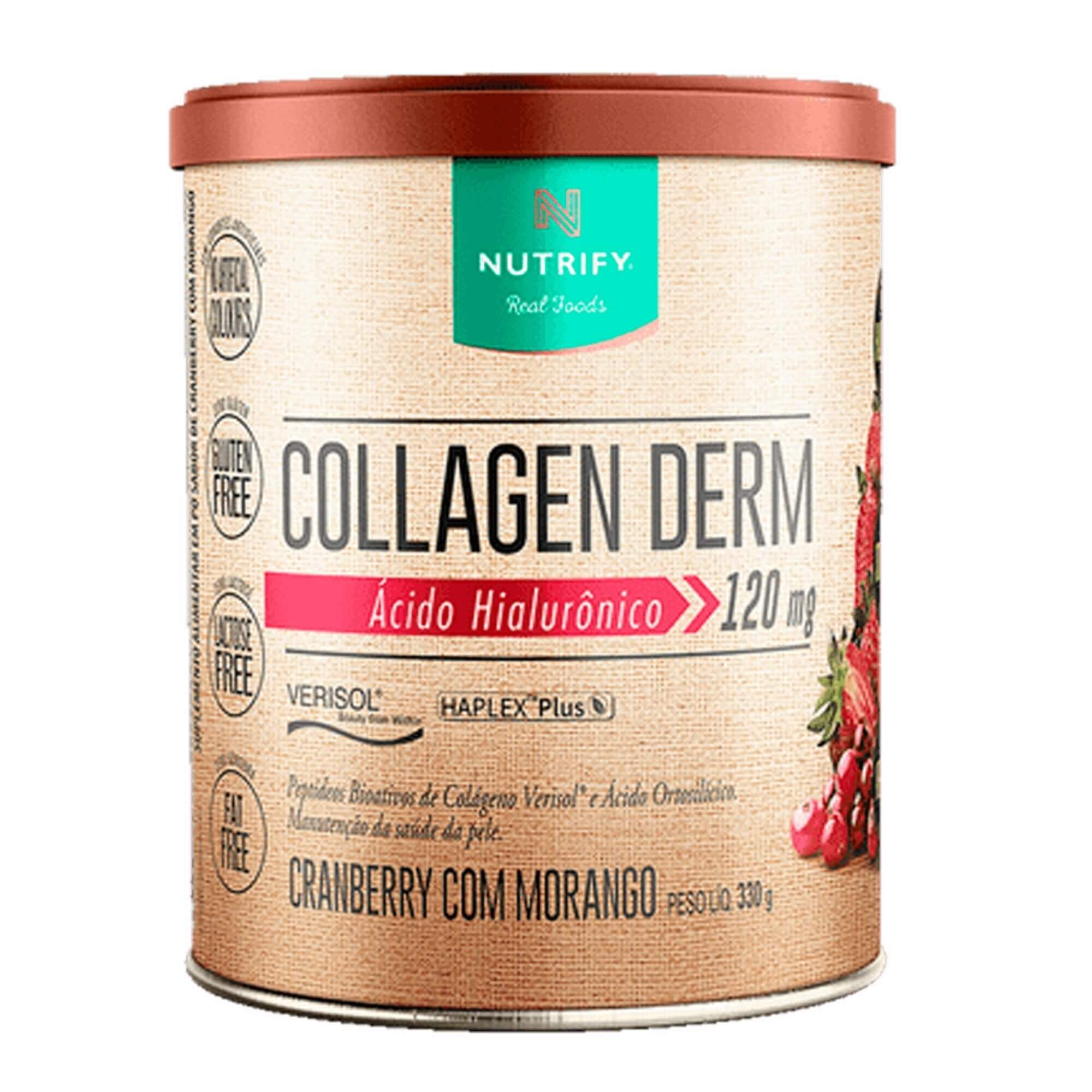 NUTRIFY | Collagen Derm Sabor Cranberry com Morango (330 gramas)