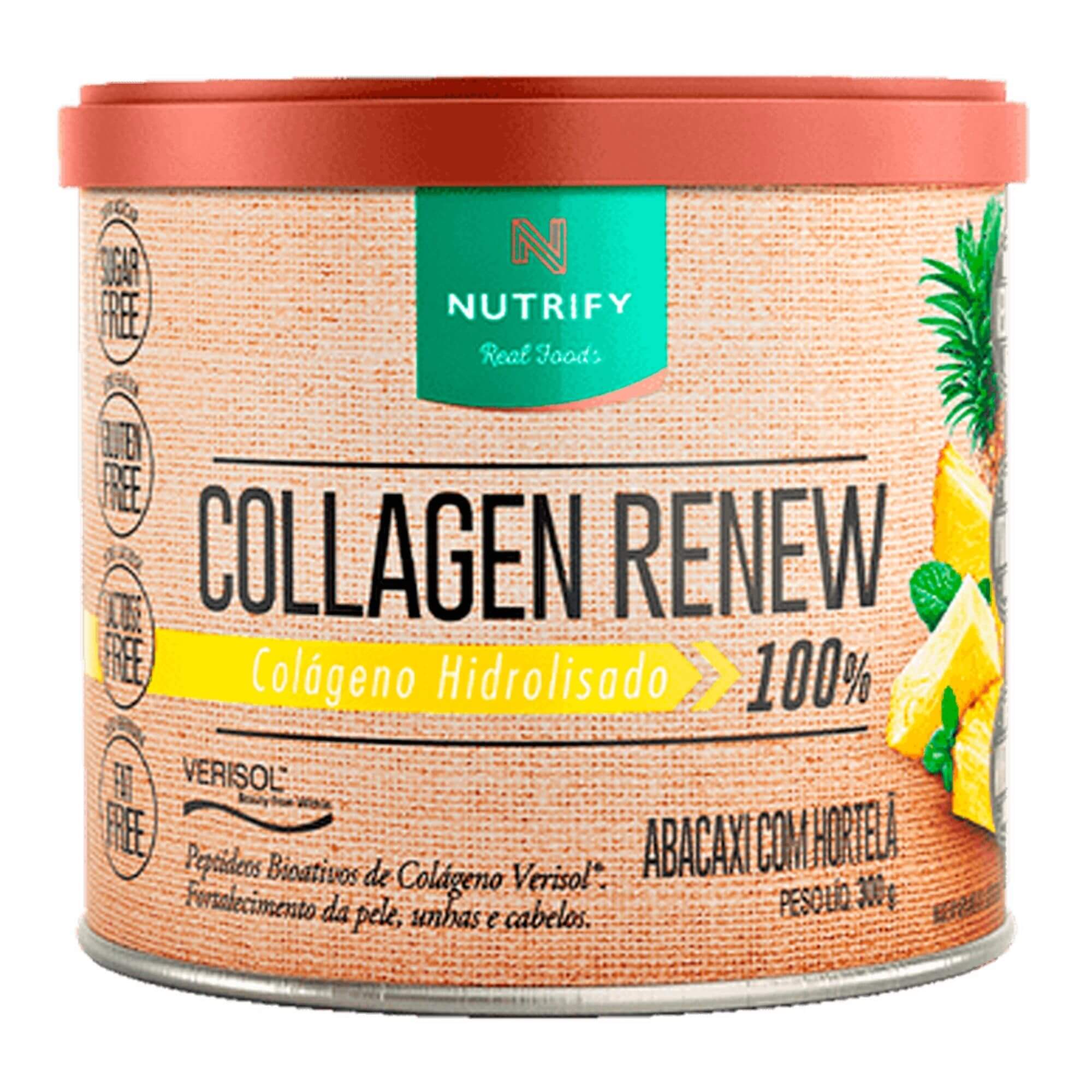 NUTRIFY | Collagen Renew Sabor Abacaxi com Hortelã (300 gramas)