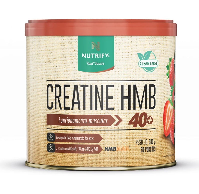 NUTRIFY | Creatina HMB Sabor Morango (300 Gramas)