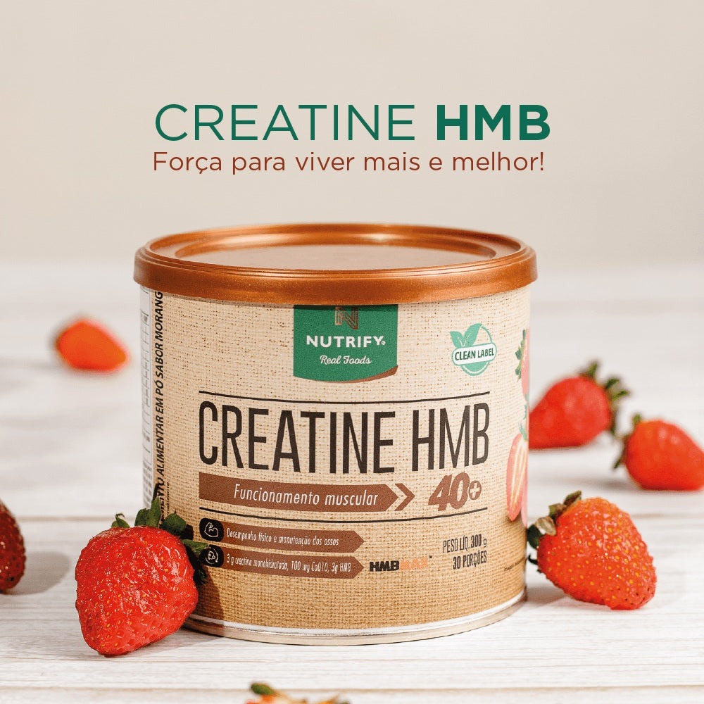 NUTRIFY | Creatina HMB Sabor Morango (300 Gramas)