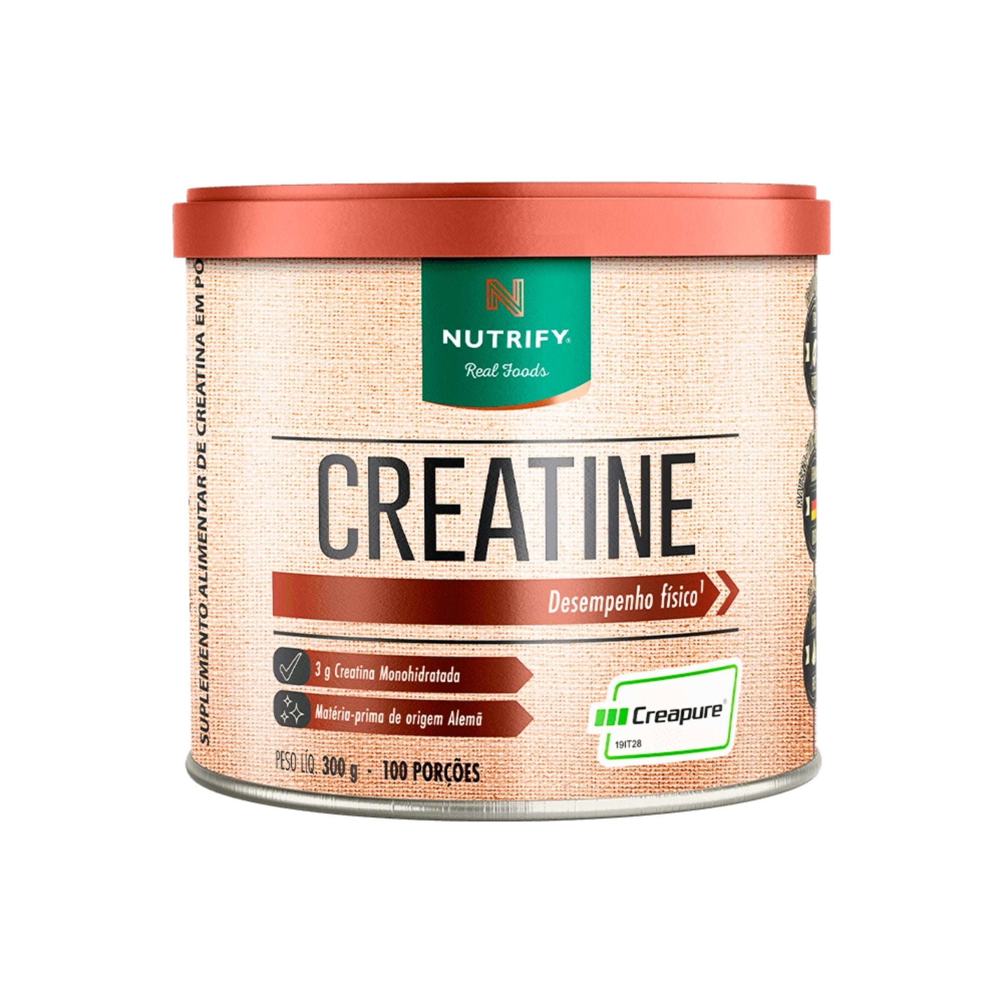 NUTRIFY| Creatina Monohidratada com Selo CREAPURE (300 gramas)