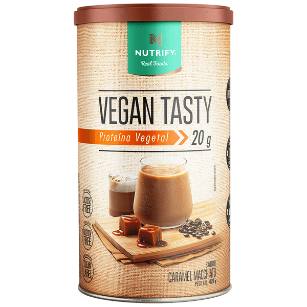 NUTRIFY | Proteína Vegan Tasty Sabor Caramel Macchiato (420 gramas)