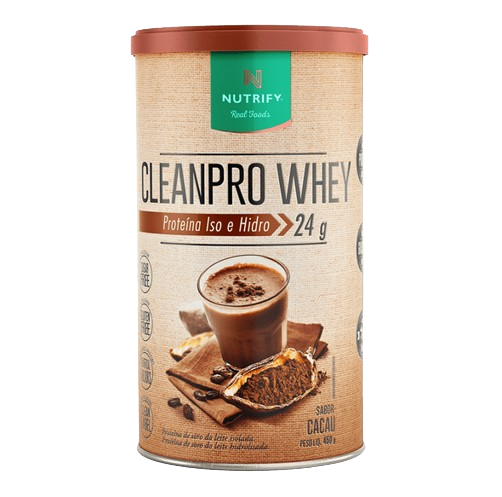 NUTRIFY | CLEANPRO Whey Isolado Sabor Cacau (450 gramas)