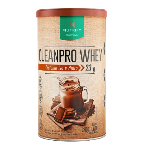 NUTRIFY | CLEANPRO Whey Isolado Sabor Chocolate (450 gramas)
