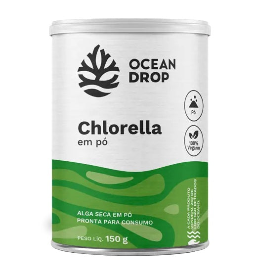 OCEAN DROP | Chlorella - Clorela em pó (150 Gramas)