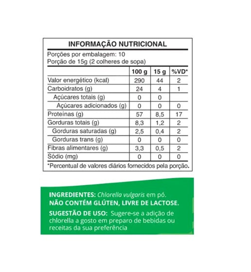 OCEAN DROP | Chlorella - Clorela em pó (150 Gramas)