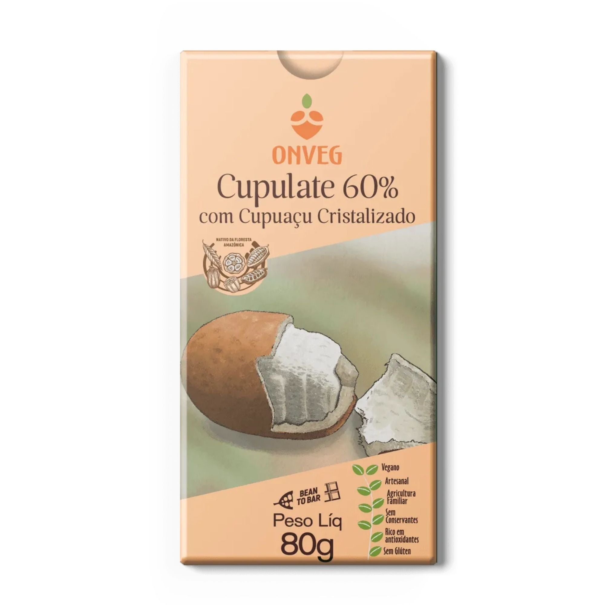 Cupulate ONVEG | Cupulate com Cupuaçu Cristalizado (80 Gramas) – Pure Blends