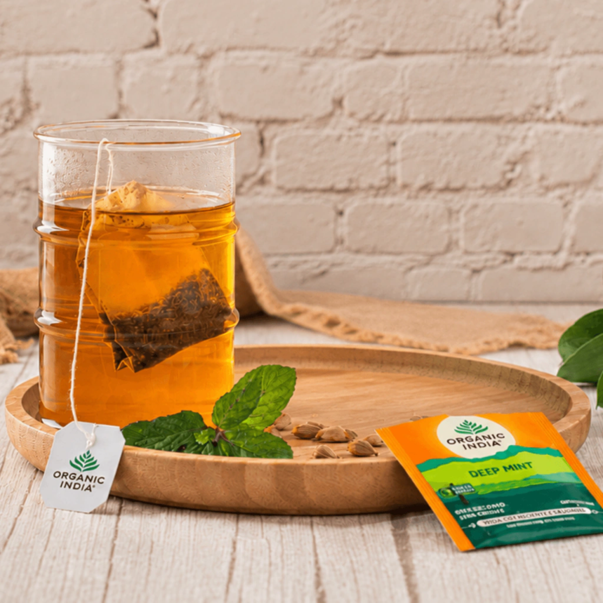 ORGANIC INDIA | Cha Deep Mint (18 Sachês)