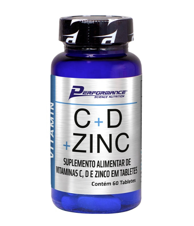PERFORMANCE | Vitamina C + Vitamina D3 + Zinco (60 Comprimidos)