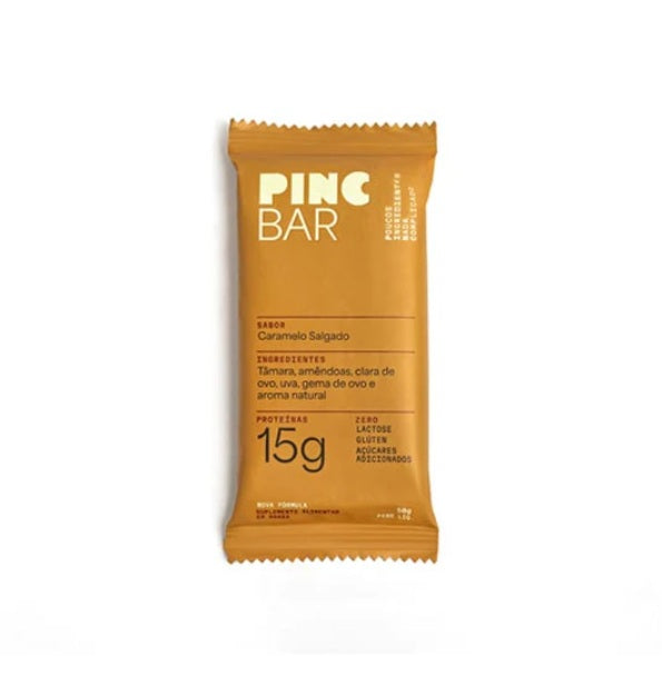 PINCBAR | Barra de Proteína Sabor Caramelo Salgado (50 gramas)