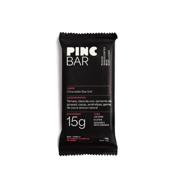 PINCBAR | Barra de Proteína Sabor Chocolate Sea Salt (50 gramas)