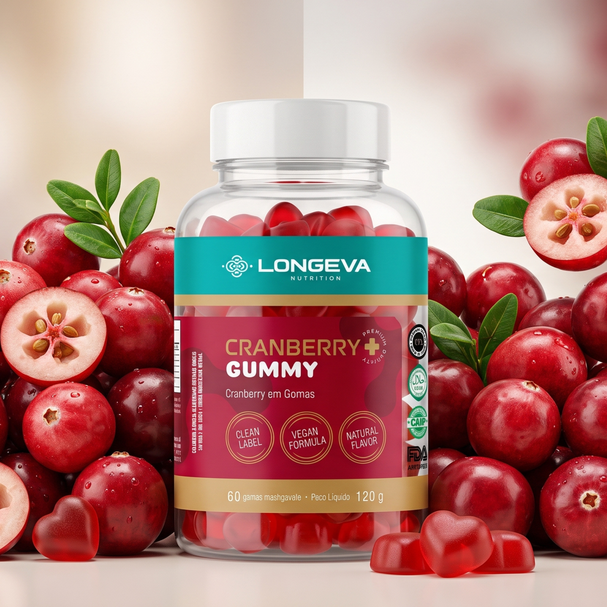 LONGEVA | Gummy Cranberry (60 Gomas)