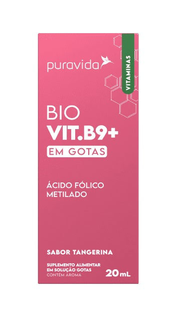 PURAVIDA | Bio Vitamina B9 - Metilfolato em Gotas (20 ml)