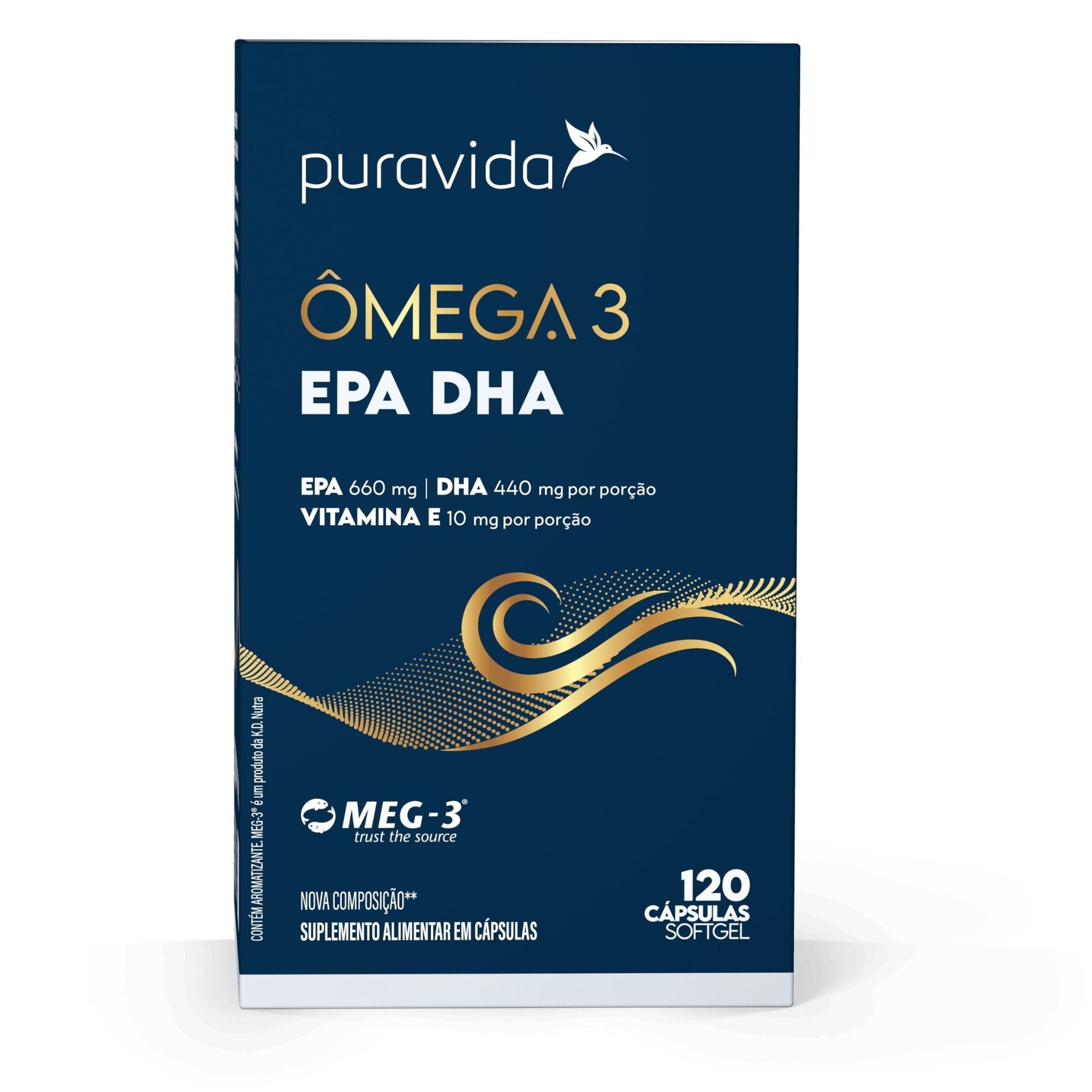 PURAVIDA | Ômega 3 EPA DHA BIG (120 Cápsulas)