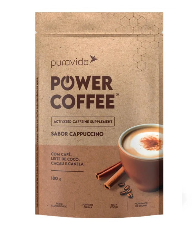 PURAVIDA | Power Coffee Sabor Cappuccino (180 Gramas)