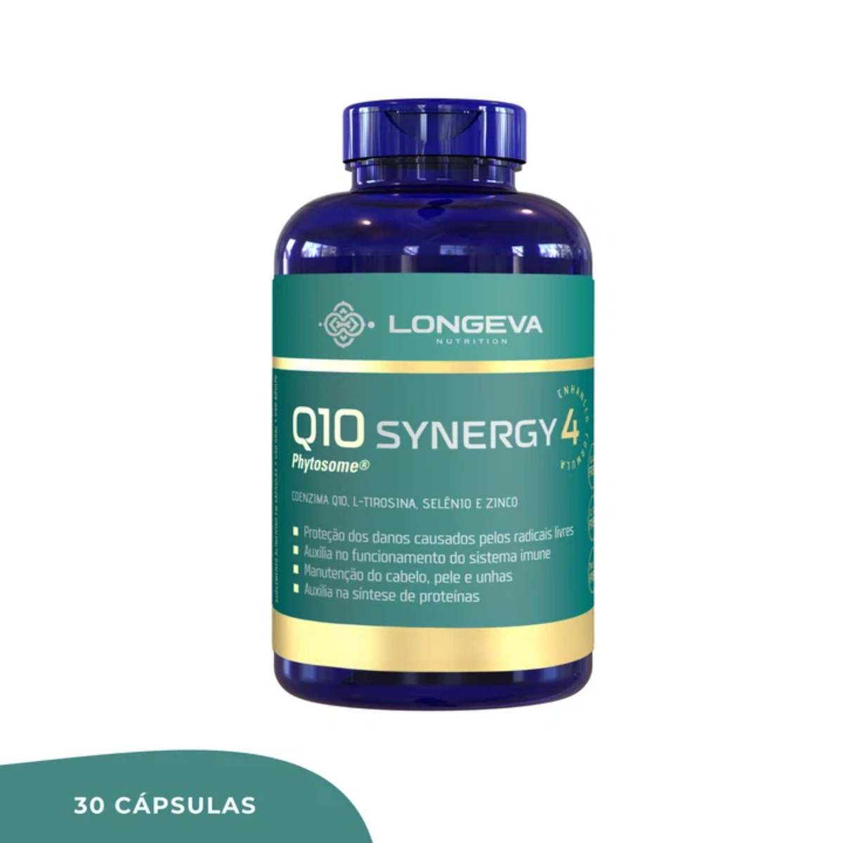 LONGEVA | Coenzima Q10 Synergy Phytosome - Energia e Metabolismo (30 Cápsulas)