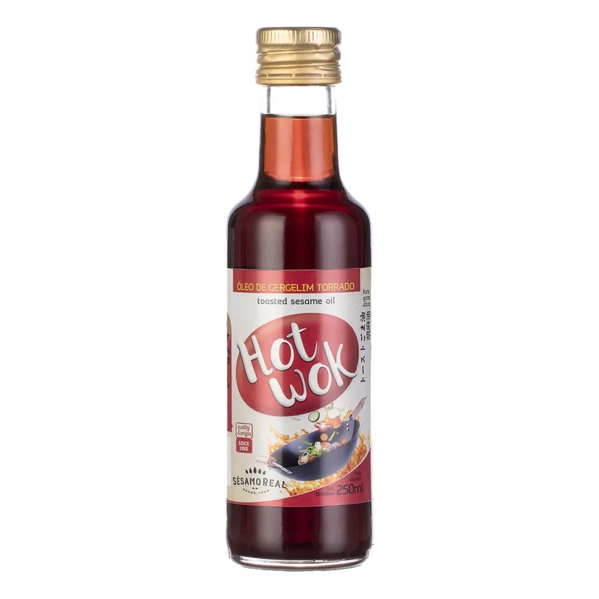 SESAMO REAL | Óleo de Gergelim Torrado Hot Wok (250 Ml)