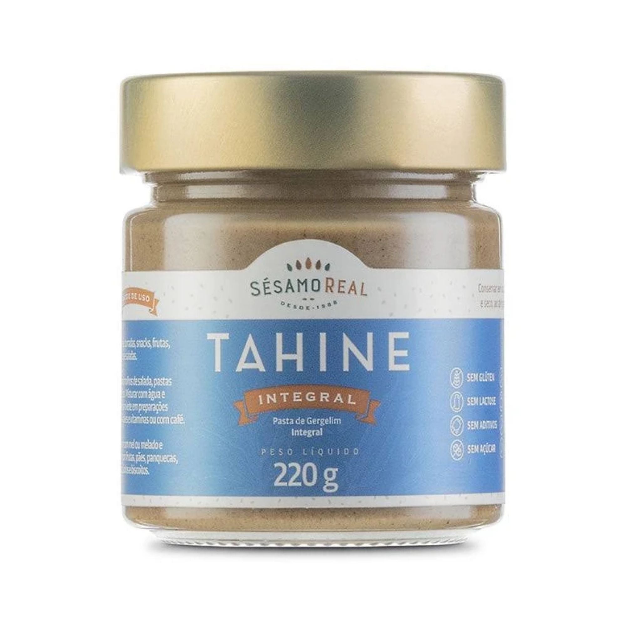 SESAMO REAL | Tahine Integral (220 Gramas)