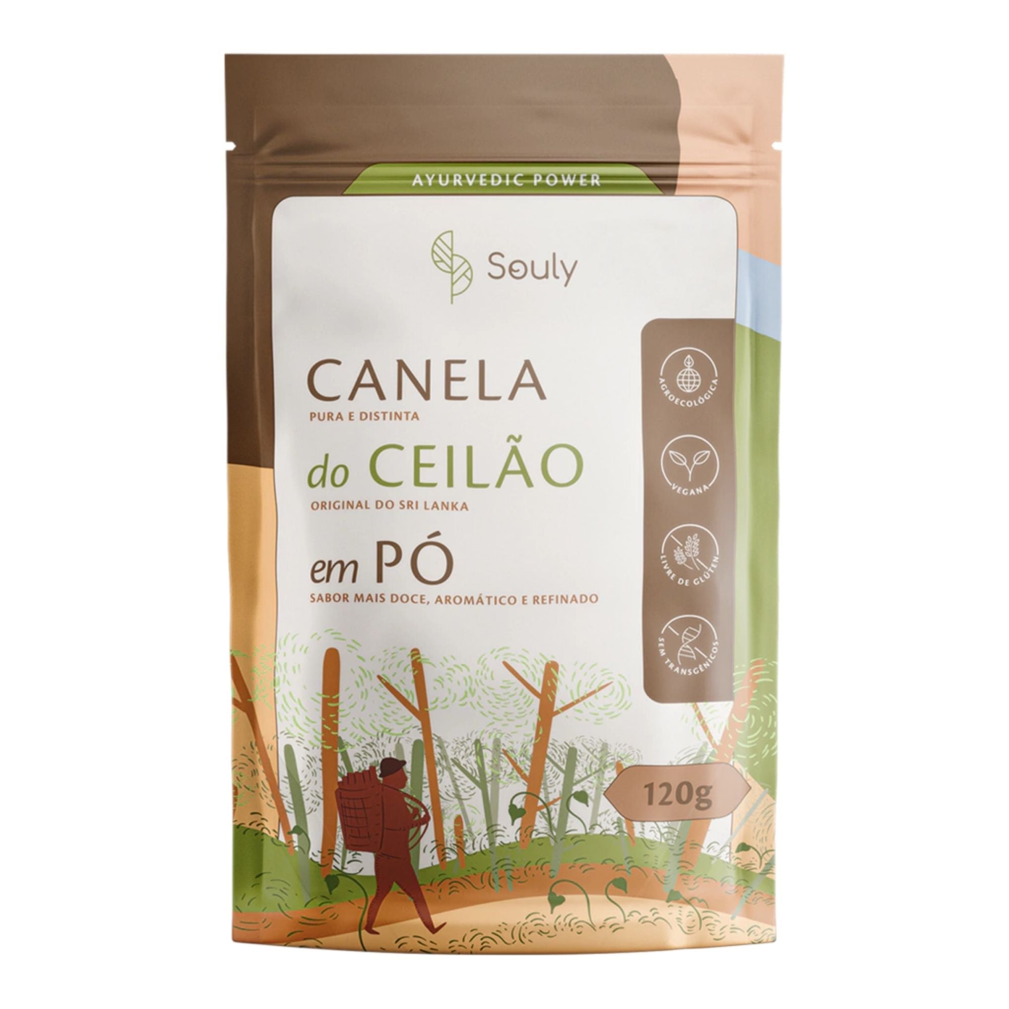SOULY | Canela do Ceilão Védica em pó (120 gramas)