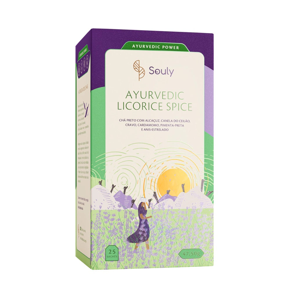 SOULY | Chá Ayurvedic Licorice Spice (25 Sachês)