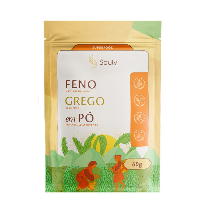 SOULY | Feno Grego em pó (60 Gramas)