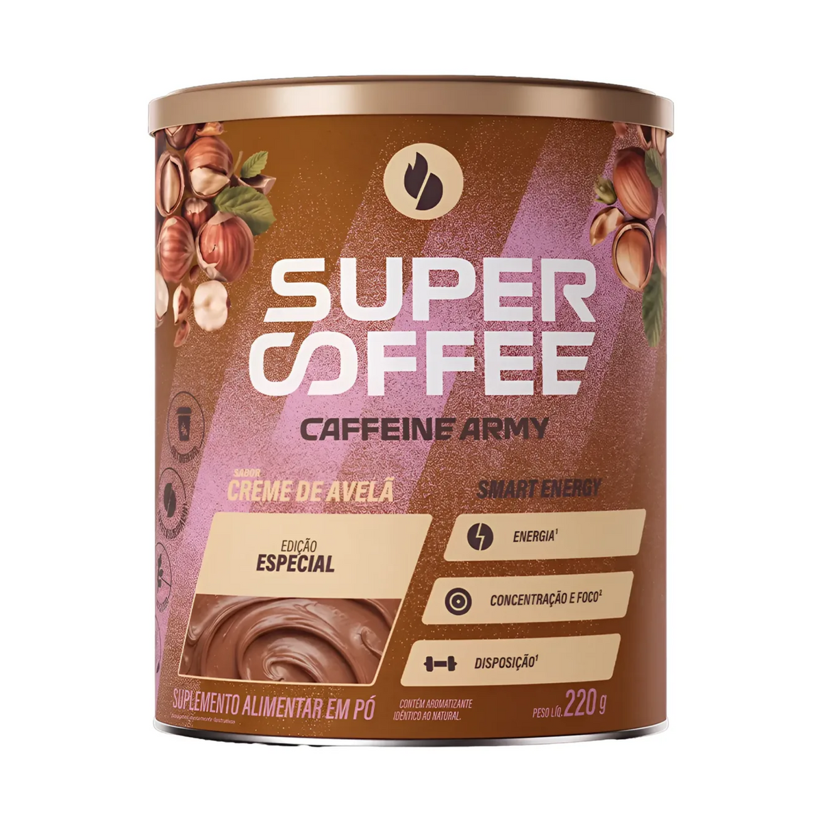 SUPERCOFFEE | Sabor Creme de Avelã (220 gramas)