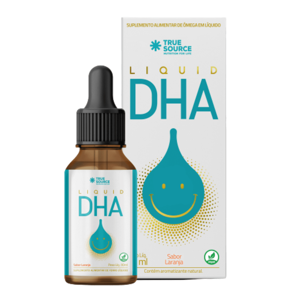 TRUE SOURCE | Ômega 3 DHA Líquido Sabor Laranja (30 ml)