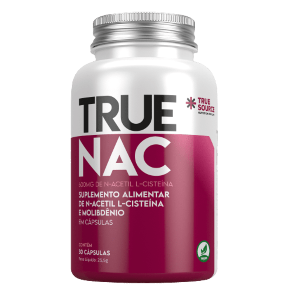 TRUE SOURCE | True NAC com Molibdênio 600 mg (30 Cápsulas)