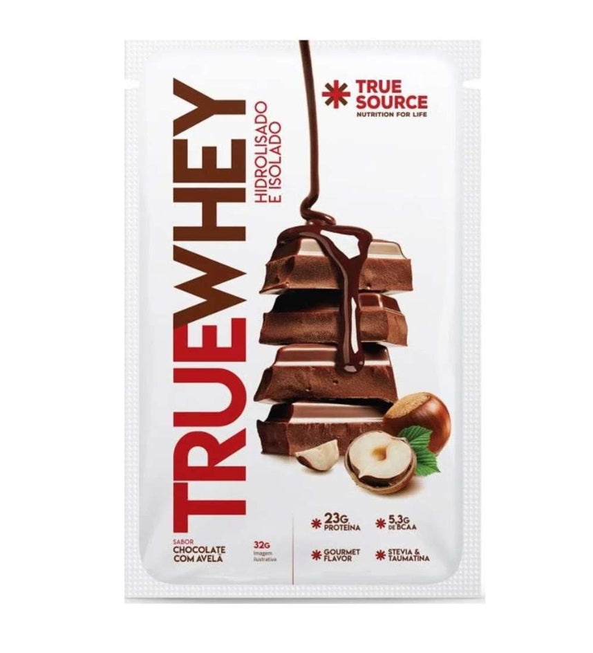 TRUE SOURCE | True Whey Sabor Chocolate com Avelã Sachê Dose Individual