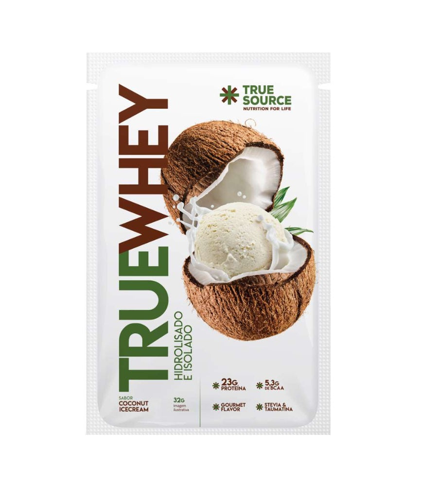 TRUE SOURCE | True Whey Sabor Coconut Cream Sachê Dose Individual