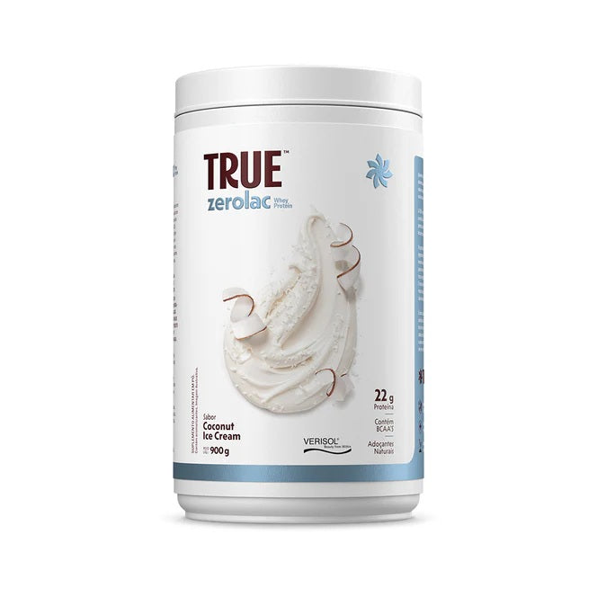 TRUE SOURCE | Whey Concentrado Zero Lactose Sabor Coconut Ice Cream (900 gramas)