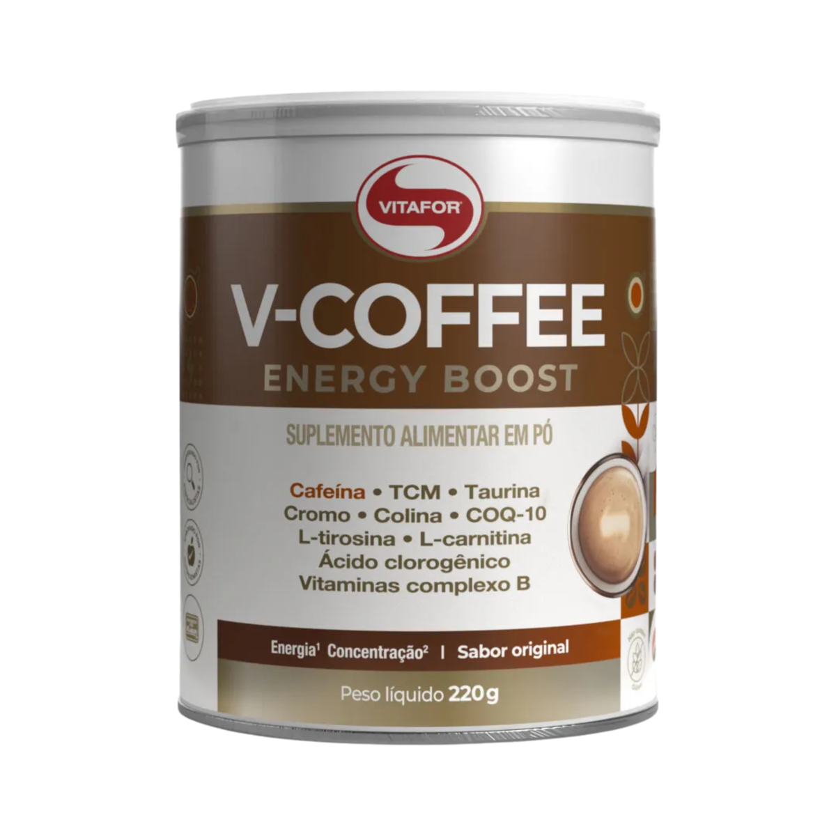 VITAFOR | V-Coffee Sabor Original (220 Gramas)