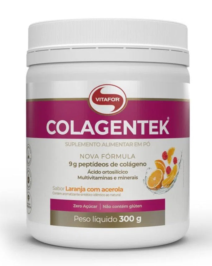 VITAFOR | Colagentek Sabor Laranja com Acerola (300 gramas)