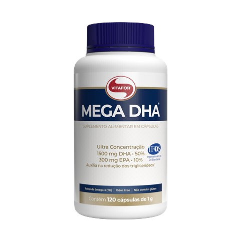VITAFOR | Ômega 3 Mega DHA Ultra Concentrado (120 cápsulas)